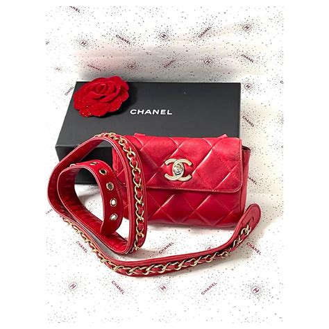 neiman marcus chanel red waist pack|Handbags & Bags .